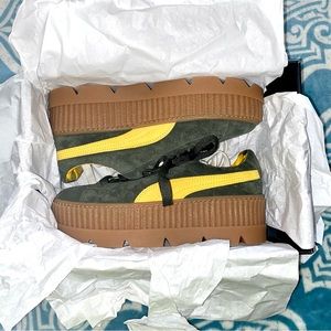 Fenty Puma Suede Cleated Creeper Platform Sneakers